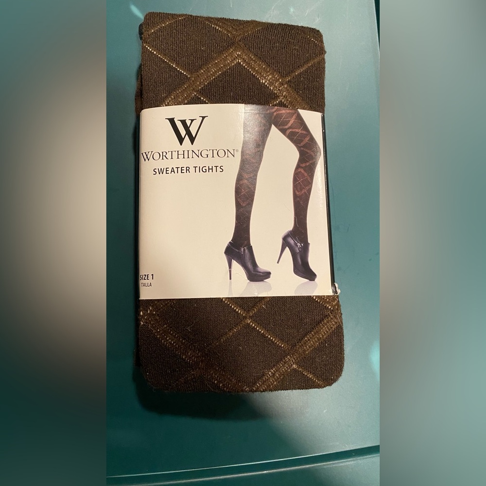 Brown Hosiery Sweater Tights